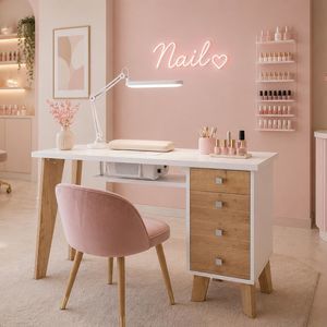 manicure table with vacuum cleaner 1