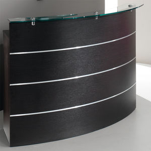 glass reception desk