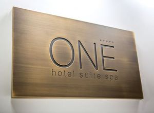 wall-mounted signage plate
