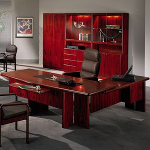 commercial desk and storage set