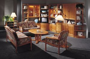 contemporary living room wall unit