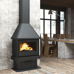 wood-burning fireplace