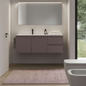 Wall-hung washbasin cabinet - 10 LOGIC - IDEAGROUP - polymer ...