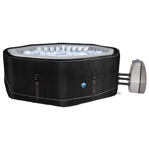 above-ground hot tub / octagonal / 6-person / outdoor