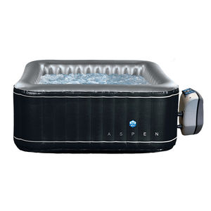 above-ground hot tub / square / 4-seater / outdoor