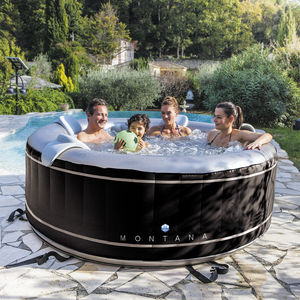 above-ground hot tub