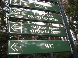 orientation signage plate