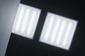 contemporary ceiling light / square / plastic / fluorescent