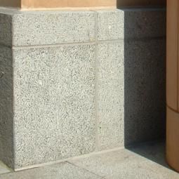 stone wall cladding panel / outdoor / textured / gray