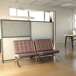 interior sound-absorbing panel / polyester fiber / for office / design