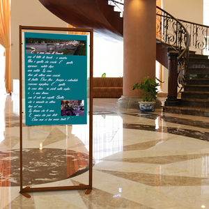 periodicals display rack / aluminum / for shops / for hotel