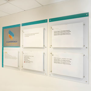 wall-mounted signboard