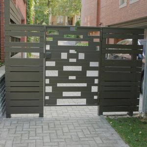 aluminum garden gate