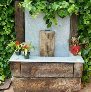 garden fountain
