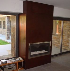 contemporary fireplace surround
