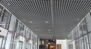 aluminum suspended ceiling / panel / acoustic / wire