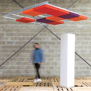 false ceiling acoustic panel / fabric / foam / colored