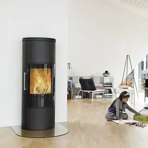 Wood heating stove - 3110 - HWAM Intelligent Heat AS - 0 - 5 kW /  wall-mounted / contemporary