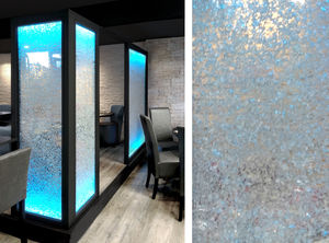 acrylic decorative panel / for partition walls / backlit