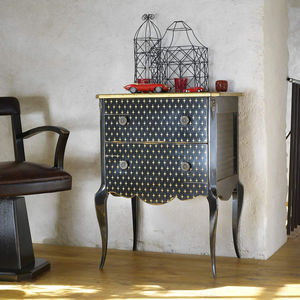 chest of drawers with long legs / Louis XV style / wooden