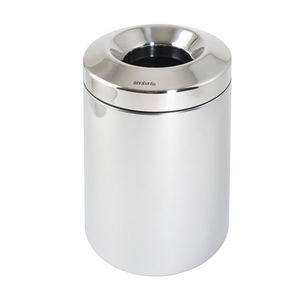 polished stainless steel trash can 1