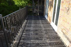 balcony with bars