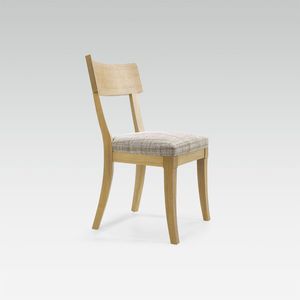contemporary chair / upholstered / fabric / beech