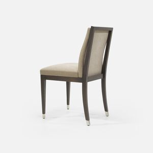 contemporary restaurant chair / upholstered / fabric / beech