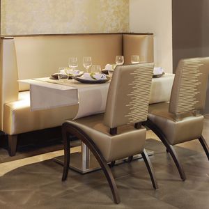 contemporary upholstered bench / fabric / commercial / contract