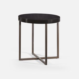contemporary coffee table / steel / round / for hotel