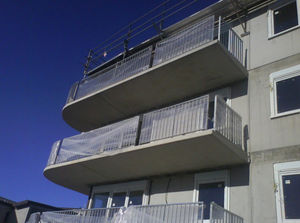 balcony with bars