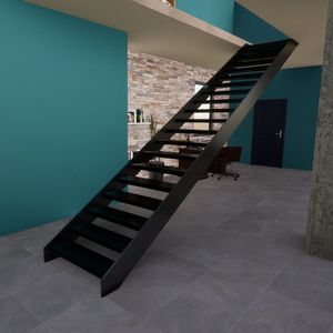 straight staircase