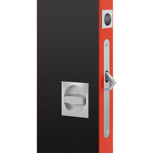 sliding door handle / metal / contemporary / with lock