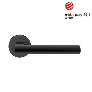door handle / stainless steel / contemporary / satin finish
