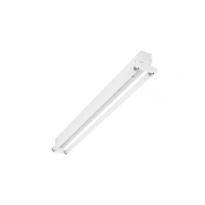surface-mounted light fixture / fluorescent / linear / metal
