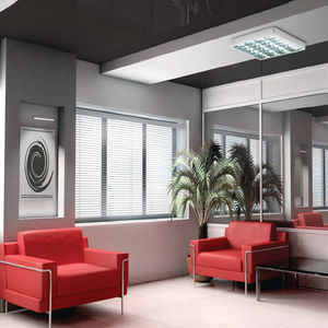 surface mounted light fixture / fluorescent / rectangular / square