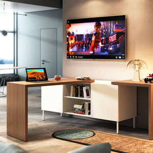 desk and storage set