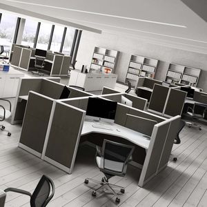 floor-mounted office divider