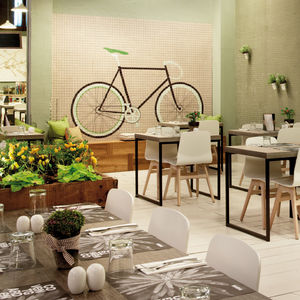 indoor mosaic tile / bathroom / wall / glass