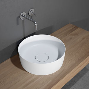 countertop washbasin / round / ceramic / contemporary