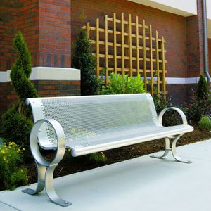 contemporary public bench