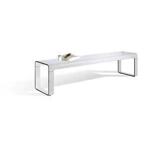 contemporary bench / steel / HPL