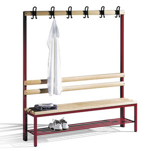 traditional locker room bench