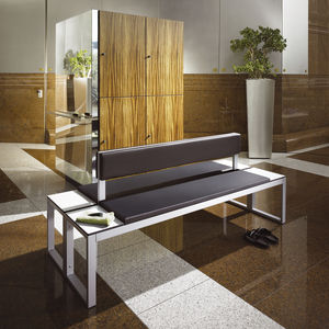 contemporary bench / steel / double-sided