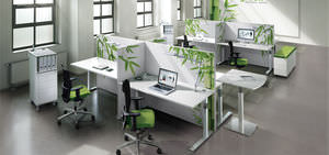 floor-mounted office divider