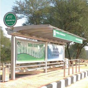 metal bus shelter