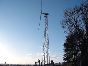 horizontal-axis small wind turbine / two-bladed