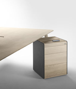 wooden office unit