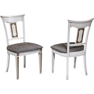 traditional chair / fabric / oak