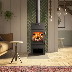 Wood heating stove - DRU64CB - DRU - 5 kW...10 kW / 12 kW / with legs